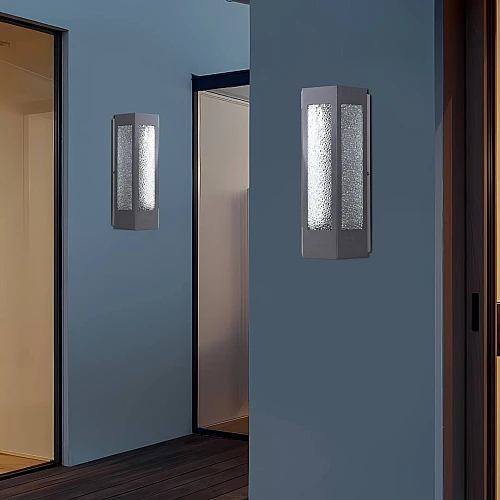 كشاف بوابة جداري غطاء لون اسود