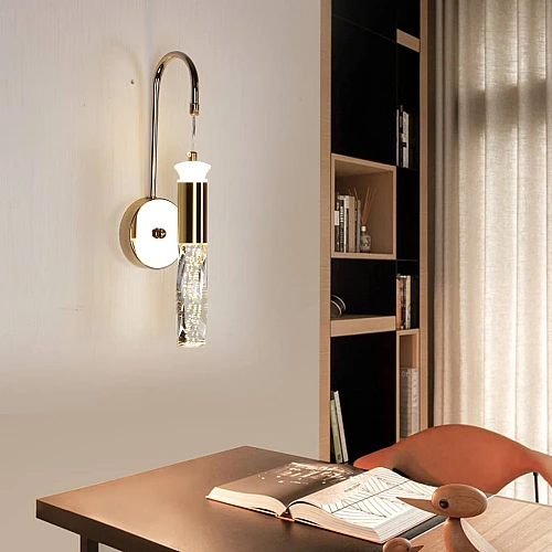 إضاءة أبليك حائط مودرن ذهبي لون الانارة 3 اضاءات واط 7