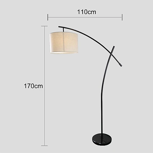 اضاءة استاند مودرن اسود مقاس 168 سم اضاءة استاند مودرن اسود مقاس 168 سم
