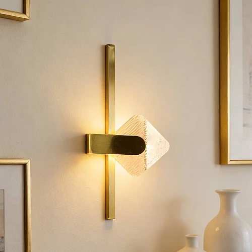 إضاءة ابليك حائط مودرن زيتي لون الانارة 3 اضاءات واط 18 مقاس 600 ملم