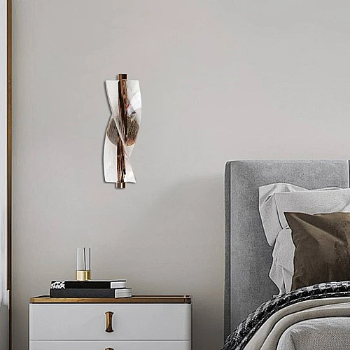 إضاءة أبليك حائط مودرن ذهبي لون الانارة 3 اضاءات واط 9