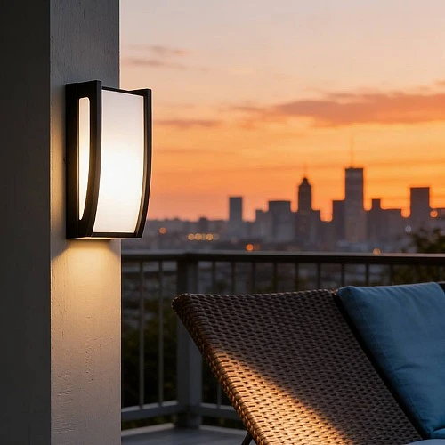 كشاف بوابة اسود لون الانارة اصفر 30 واط