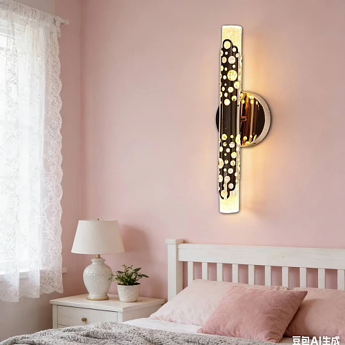 إضاءة أبليك حائط مودرن ذهبي لون الانارة 3 اضاءات واط 7