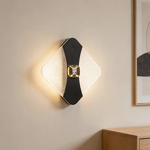 إضاءة أبليك حائط مودرن اسود لون الانارة 3 اضاءات واط 5