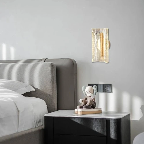 إضاءة ابليك حائط مودرن ذهبي لون الانارة 3 اضاءات واط 5