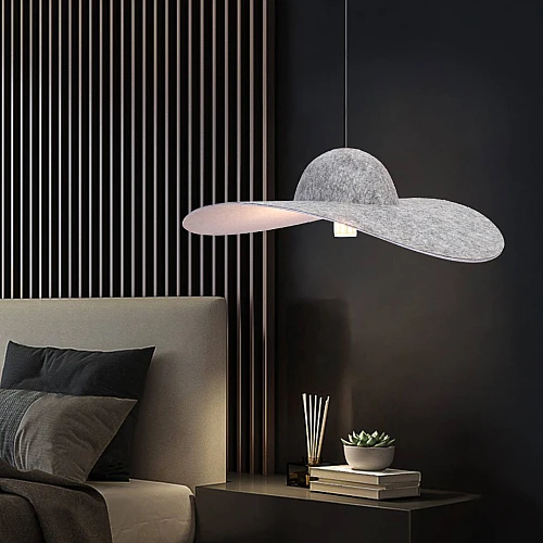 علاقي مودرن فضي E27*1L قطر 650 ملم