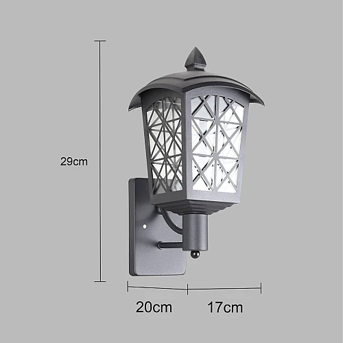 فانوس جداري خارجي اسود E27