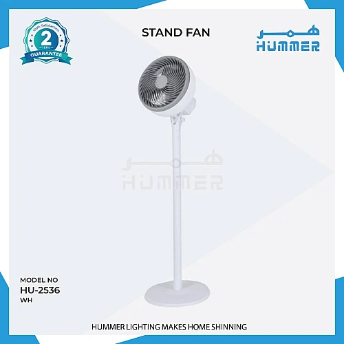 مروحة ستاند مودرن بيضاء 75 واط همر لتبريد الغرف