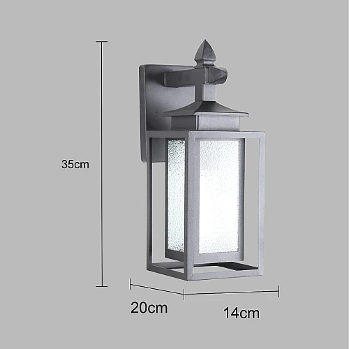 فانوس جداري خارجي اسود E27