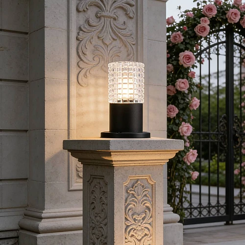 فانوس حديقة 23 سم اسود