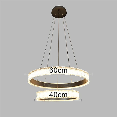 نجف مودرن فضي + ثلاث اضاءات400*600 125 واط