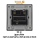 مفتاح ثنائي لون اسود بيانو