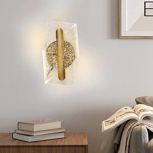 إضاءة أبليك حائط مودرن ذهبي لون الانارة 3 اضاءات واط 5