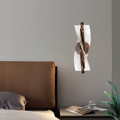 إضاءة أبليك حائط مودرن ذهبي لون الانارة 3 اضاءات واط 9