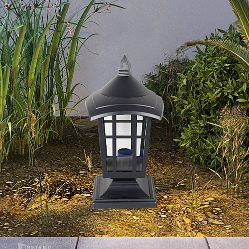 فانوس جلاسي خارجي اسود E27