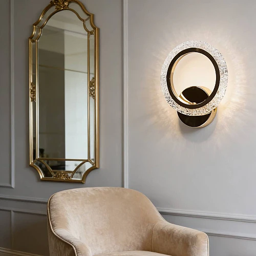 إضاءة أبليك حائط مودرن ذهبي لون الانارة 3 اضاءات واط 5