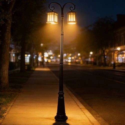 فانوس مجوز 2 متر و 20 سم غطاء لون اسود