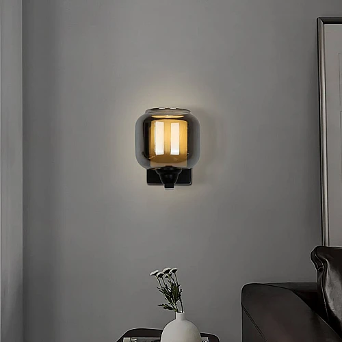 إضاءة بيم إيزي جدارية مفرد مودرن اسود E27