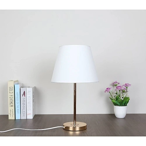  منتج مصباح طاولة طربوش ذهبي E27-T/B4834/GD