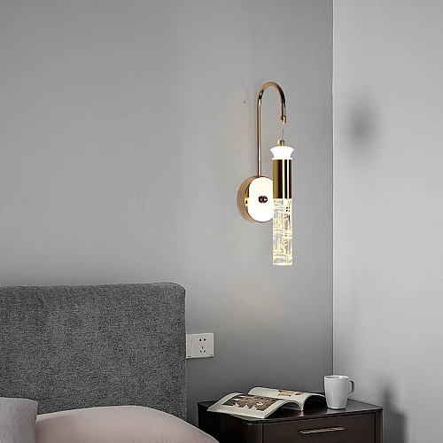 إضاءة أبليك حائط مودرن ذهبي لون الانارة 3 اضاءات واط 7