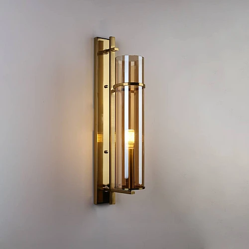 إضاءة سباركل وول جدارية مودرن مفرد زيتي مع ذهبي لمبة 1