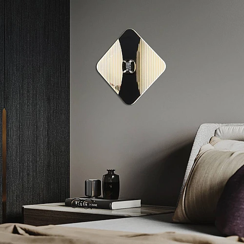 إضاءة أبليك حائط مودرن اسود لون الانارة 3 اضاءات واط 5