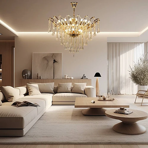 نجف مودرن ذهبي E14*30L