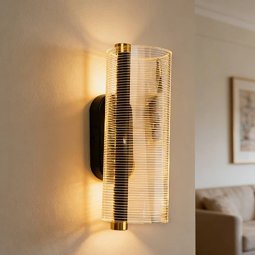 إضاءة ابليك حائط مودرن اسود لون الانارة 3اضاءات 9 واط