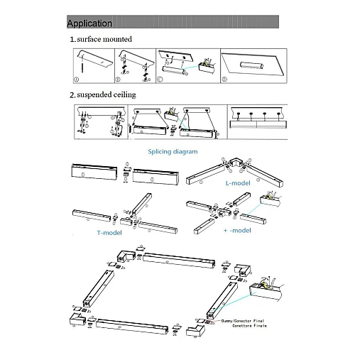 كشاف مسطرة شكل L معلقة مقاس غطاء اسود لون الانارة شمسي كريمي 8 واط