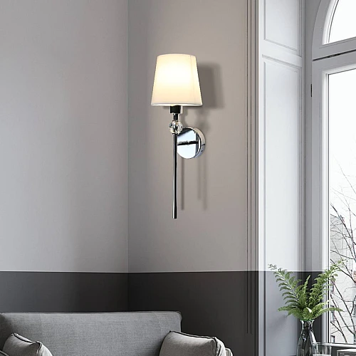 إضاءة أبليك حائط مودرن فضي E14*1L