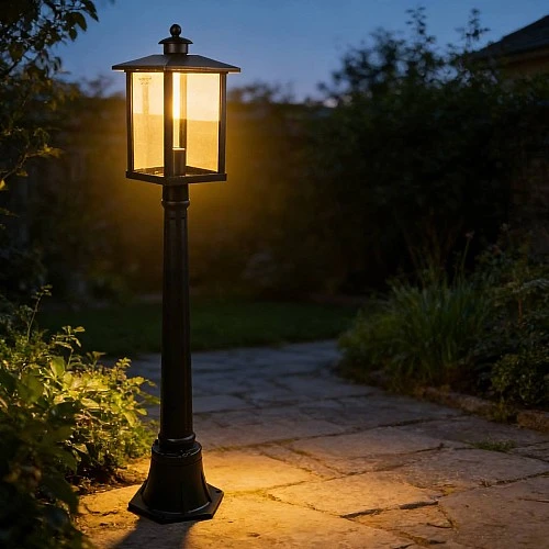 فانوس 1 متر غطاء لون اسود