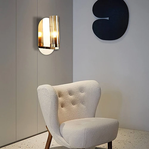 إضاءة أبليك حائط مودرن ذهبي E27*1L