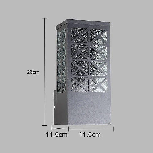 فانوس جداري خارجي اسود E27