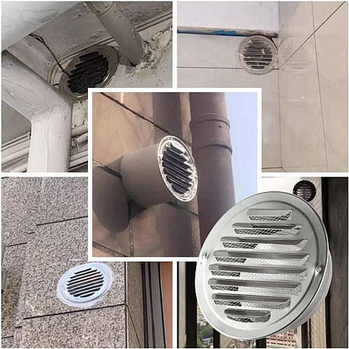 غطاء خرطوم مجرى هواء دكت ستيل مخرج مقاس قطر 4 بوصة