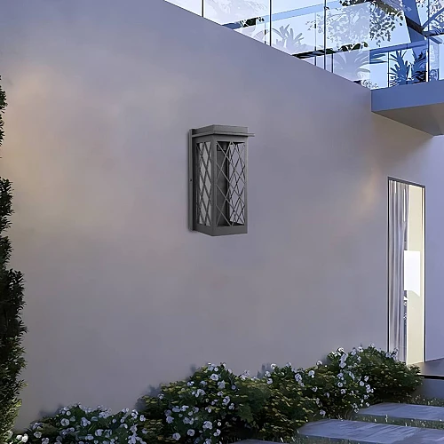 كشاف بوابة جداري غطاء لون اسود