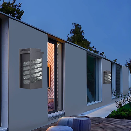 كشاف بوابة جداري غطاء لون اسود