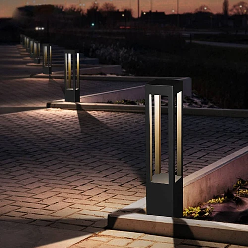 فانوس حديقة اسود 60 سم GU10