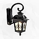 فانوس جداري اسود صغير خارجي لمبة قاعدة E27