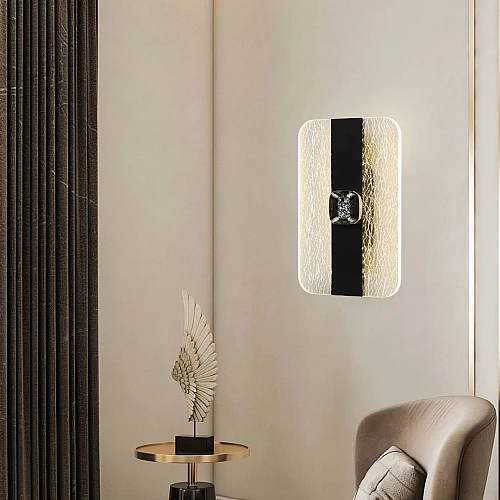 إضاءة أبليك حائط مودرن اسود لون الانارة 3 اضاءات واط 5