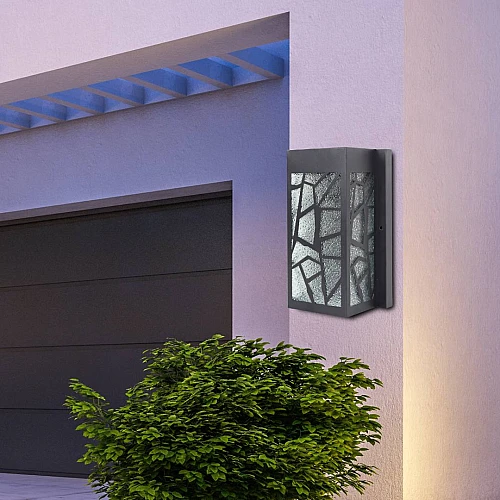 كشاف بوابة جداري غطاء لون اسود