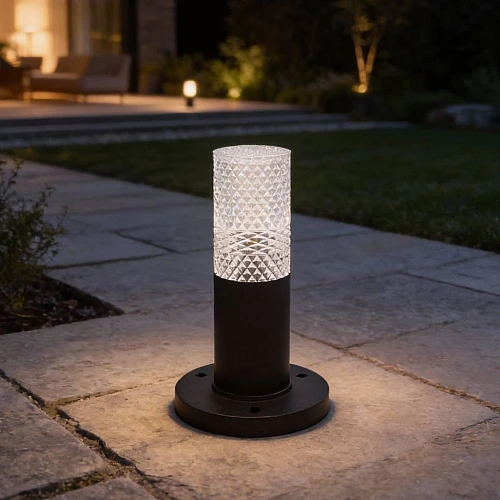 فانوس حديقة 23 سم اسود E27