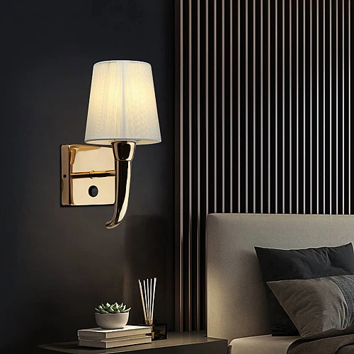 إضاءة ابليك حائط مودرن ذهبي E14*1L مفرد