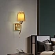 إضاءة جلو ويف جدارية و لون الشكل ذهبي بتصميم هندسي جميل وعصري E27 مفرد إضاءة جلو ويف جدارية و لون الشكل ذهبي بتصميم هندسي جميل وعصري E27 مفرد