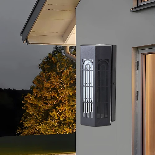 فانوس حائط جداري خارجي اسود