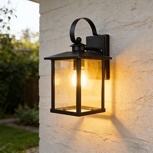 فانوس جداري غطاء لون اسود