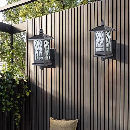 فانوس حائط جداري خارجي اسود