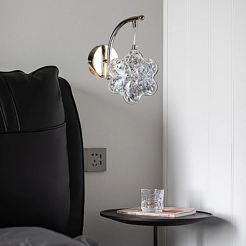 إضاءة أبليك حائط مودرن ذهبي لون الانارة 3 اضاءات واط 5