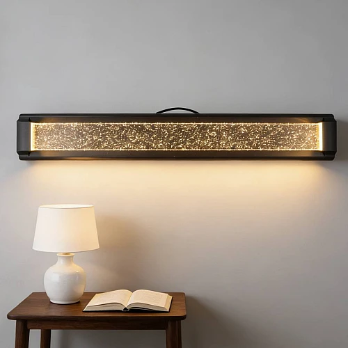 ابليك خارجي فاخر اسود لون الانارة اصفر مقاس 800 ملم