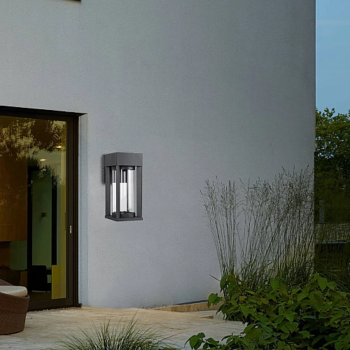 كشاف بوابة جداري غطاء لون اسود