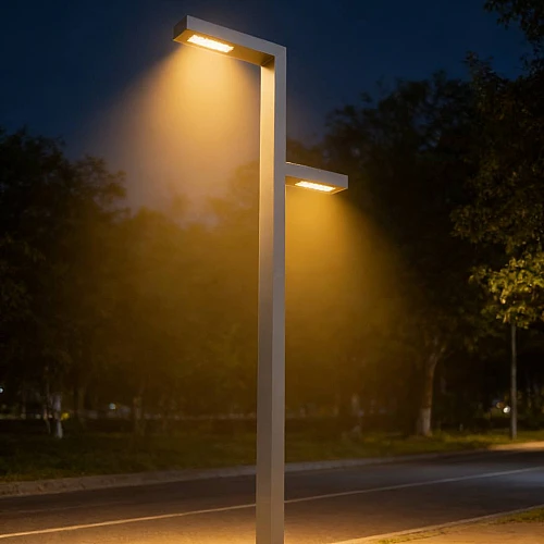 كشافات عمدان شوارع خارجي ارتفاع 3 متر لون الانارة ابيض 100 واط - (هذا المنتج متاح في جدة و الرياض فقط)